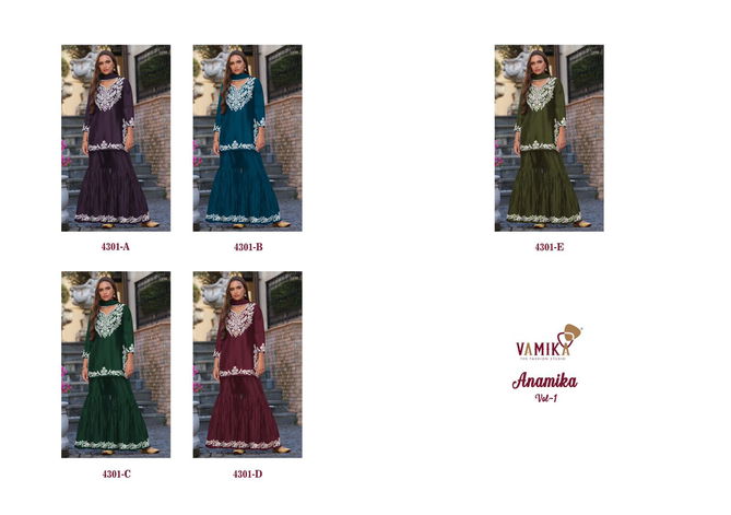 Anamika Vol 1 By Vamika Chinon Readymade Suits Suppliers In India